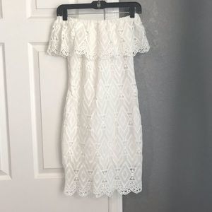 White lace dress